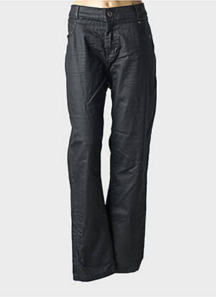 Pantalon droit taille élastique taille normale bleu GUY DUBOUIS femme