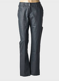 Pantalon slim tissage enduit taille normale gris MERI & ESCA femme