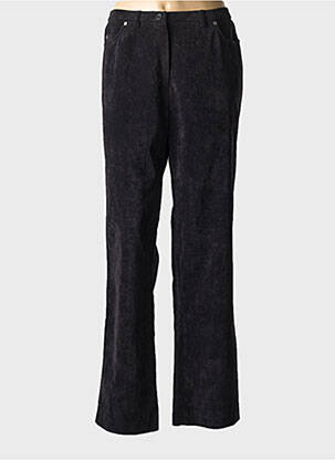 Pantalon droit stretch noir GUY DUBOUIS femme