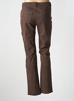 Jeans coupe slim stretch taille normale marron JAC JAC femme