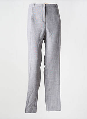 Pantalon droit taille à pinces taille normale gris GUY DUBOUIS femme