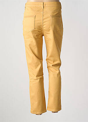 Jeans coupe slim stretch taille normale jaune CONCEPT K femme