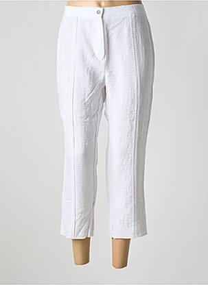 Pantacourt taille haute taille haute blanc TELMAIL femme