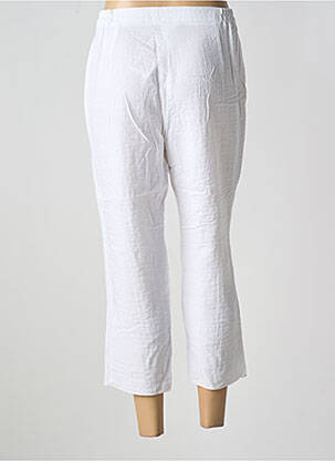 Pantacourt coupe droite taille haute blanc TELMAIL femme