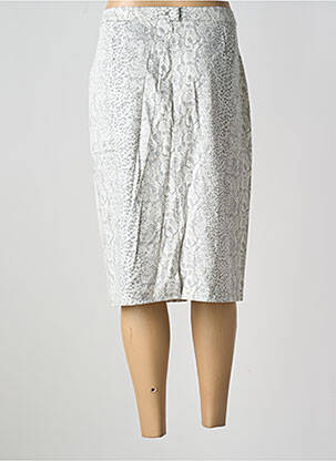 Jupe mi-longue coupe droite beige GUY DUBOUIS femme