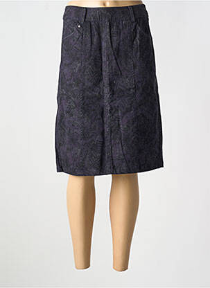 Jupe mi-longue stretch bleu JAC JAC femme