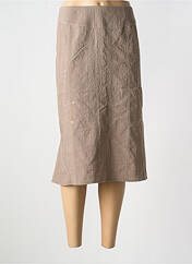 Jupe mi-longue marron GUY DUBOUIS pour femme seconde vue