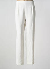 Pantalon droit blanc GUY DUBOUIS pour femme seconde vue