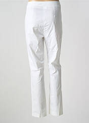 Pantalon slim blanc JEAN DELFIN pour femme seconde vue
