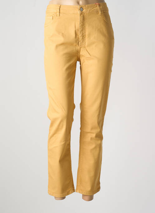 Jeans coupe slim jaune CONCEPT K pour femme