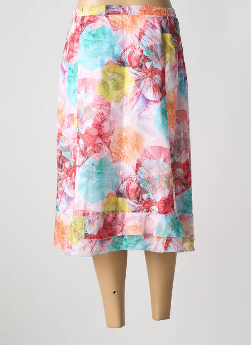 Jupe mi-longue rose JEAN GABRIEL pour femme