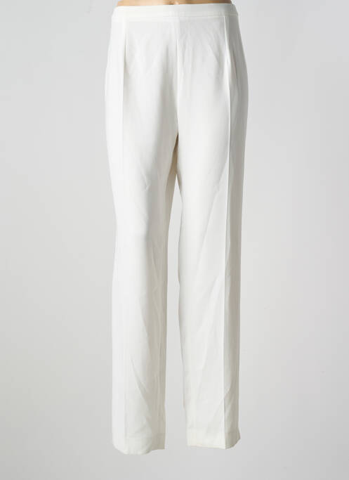 Pantalon droit blanc GUY DUBOUIS pour femme