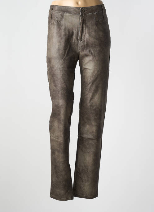 Pantalon slim gris FRED SABATIER pour femme