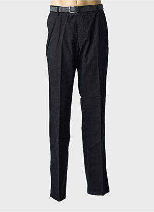 Pantalon droit stretch taille normale noir GS CLUB homme