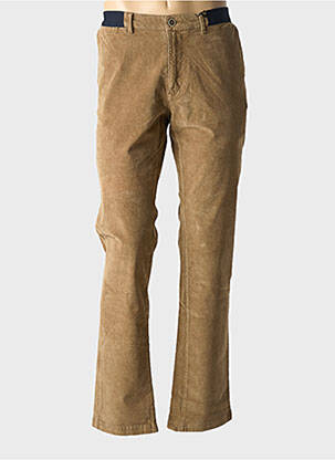 Pantalon droit stretch taille normale marron COFOX homme