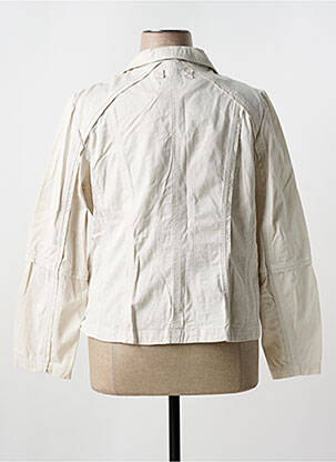 Veste casual coupe cintrée beige FRED SABATIER femme