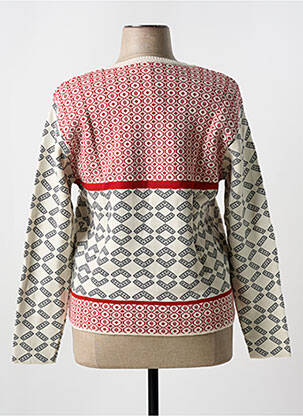 Pull coupe cintrée manches longues rouge AGATHE & LOUISE femme