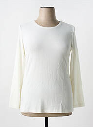 Pull coupe cintrée manches longues blanc GUY DUBOUIS femme