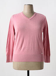 Pull coupe cintrée manches longues rose AGATHE & LOUISE femme