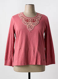 T-shirt manches longues manches longues rose AGATHE & LOUISE femme