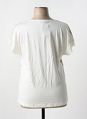 T-shirt imprimé fantaisie manches courtes blanc JEAN GABRIEL femme