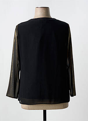 Blouse col rond manches longues noir MERI & ESCA femme