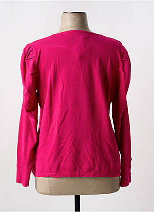 Pull coupe cintrée manches longues rose MARBLE femme