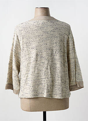 Gilet manches longues fermeture boutonnée sur le devant gris MERI & ESCA femme