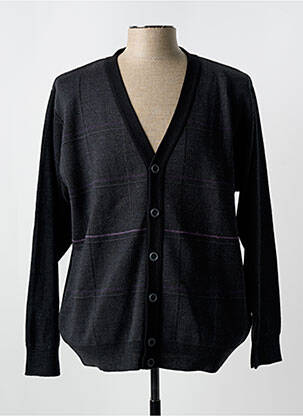 Gilet manches longues col v bleu GS CLUB homme