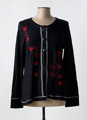 Gilet manches longues noir JEAN DELFIN pour femme seconde vue