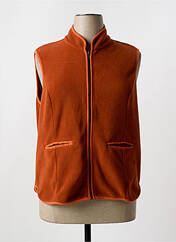 Gilet sans manche marron AGATHE & LOUISE pour femme seconde vue