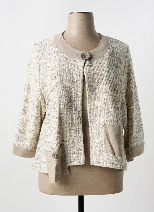 Gilet manches longues gris MERI & ESCA pour femme