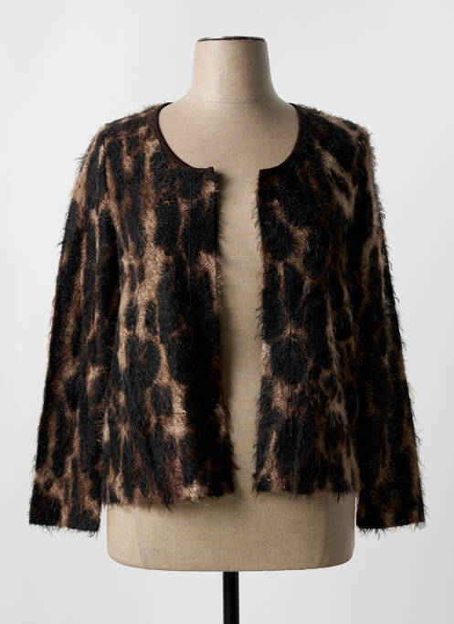 Gilet manches longues marron TELMAIL pour femme