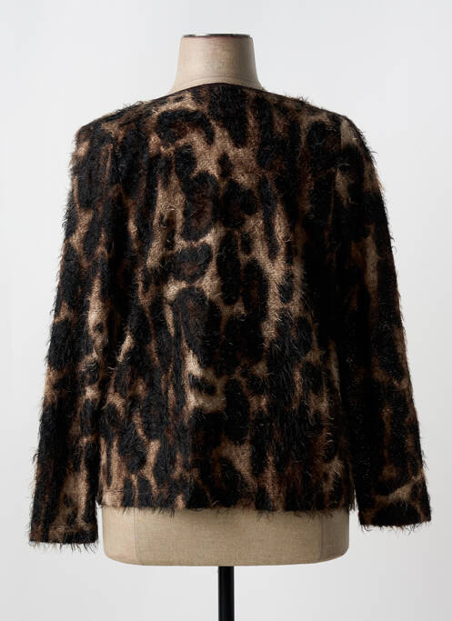 Gilet manches longues marron TELMAIL pour femme