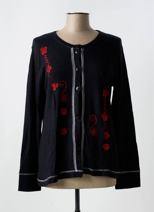 Gilet manches longues noir JEAN DELFIN pour femme