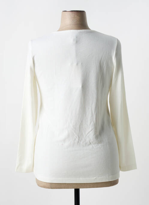 Pull coupe cintrée manches longues blanc GUY DUBOUIS femme