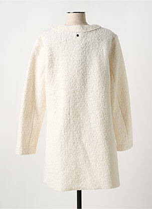Manteau long coupe cintrée sans capuche beige FRED SABATIER femme