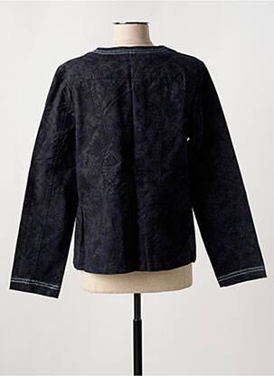 Veste casual col rond bleu JAC JAC femme