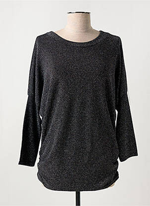 Top stretch manches 3/4 argent ESPERANCE femme