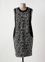 Robe mi-longue sans manche sans manche noir TELMAIL femme
