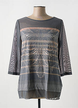 T-shirt manches 3/4 manches 3/4 gris BETTY BARCLAY femme