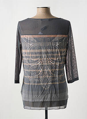 T-shirt manches 3/4 manches 3/4 gris BETTY BARCLAY femme