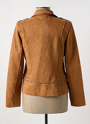 Veste casual tissage suedine marron VERSION FEMININ femme