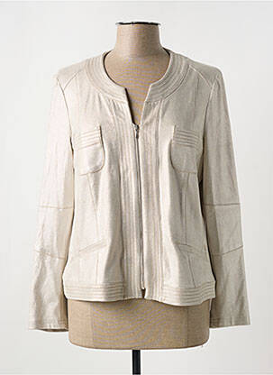 Veste casual coupe droite beige MERI & ESCA femme