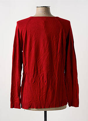 Pull coupe droite manches longues rouge GUY DUBOUIS femme