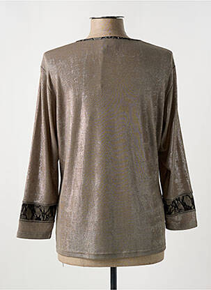 T-shirt manches longues manches longues marron GUY DUBOUIS femme