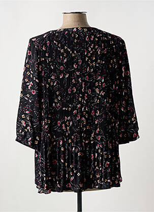 Blouse imprimé fleurs manches 3/4 noir CONCEPT K femme