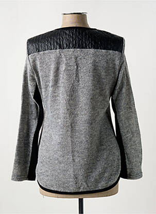 Pull coupe cintrée manches longues gris MERI & ESCA femme