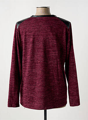 Pull coupe droite manches longues violet FRED SABATIER femme