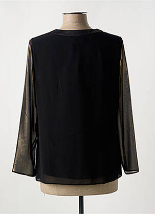 Blouse col rond manches longues noir MERI & ESCA femme